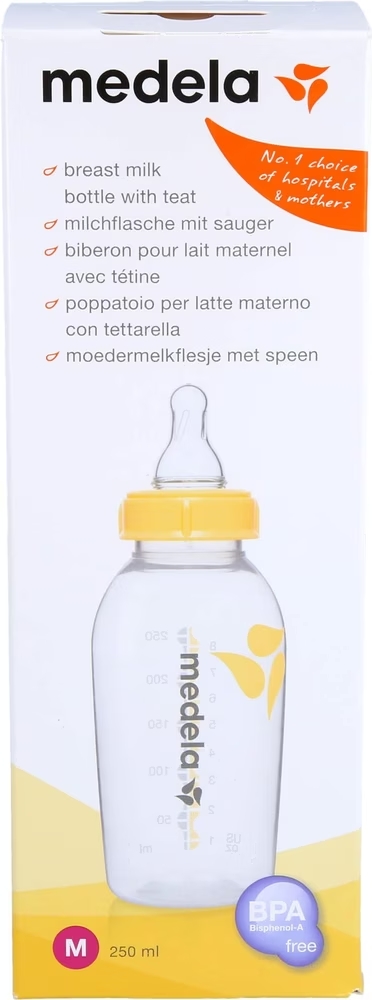 Biberon Medela 250ml con tettarella M (4-6 mesi)