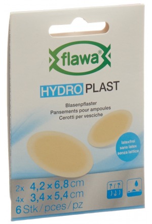 Flawa Hydro Plast Cerotti per vesciche 2 misure 6 pezzi