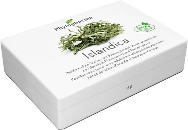Phytopharma Islandica Pastiglie senza zucchero 40 pezzi