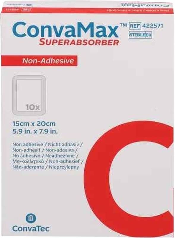 ConvaMax Superabsorb 15x20cm non adesivo 10 pezzi
