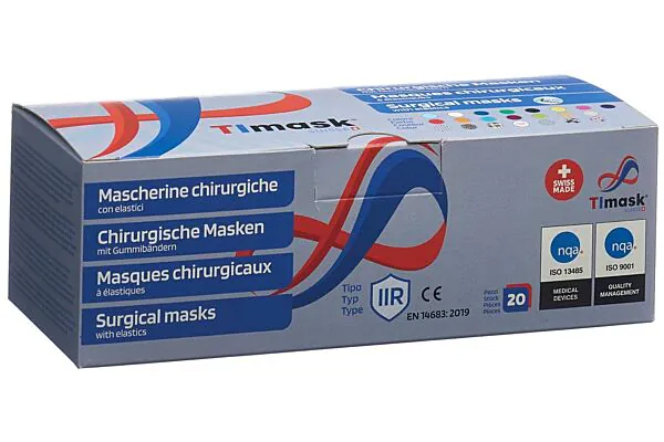TImask maschera medica monouso tipo IIR Natale 20 pezzi