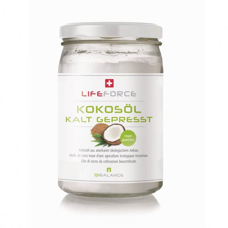 QiBalance Olio di cocco biologico in vetro 500ml