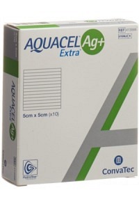 AQUACEL Ag+ Extra Compress 5x5cm 10 pezzi
