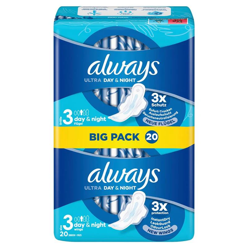 ALWAYS Ultra Binde Night Flügeln BigP (neu) 20 Stk