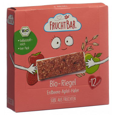 Fruchtbar Barretta d'avena biologica alla mela e alla fragola 6 x 23 g
