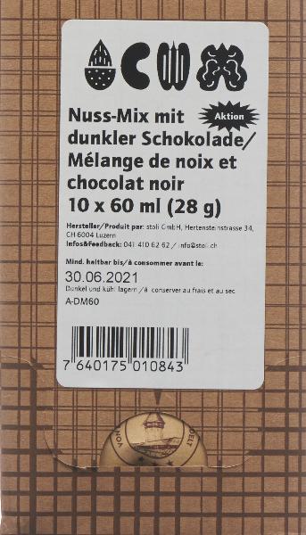 STOLI miscela di noci al cioccolato fondente 10 x 28g
