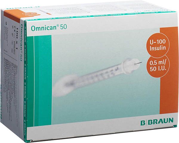 OMNICAN Insulina 50 0,5ml 0,3x8mm G30 singolo 100 x