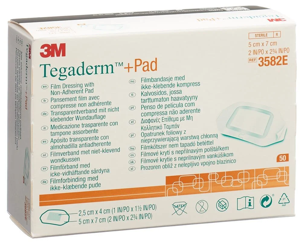 3M TEGADERM+PAD 6x10cm Tampone per ferite 2,5x6cm (n) 50 pezzi