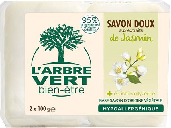 L'ARBRE VERT Sapone biologico al gelsomino Fr 2 x 100g