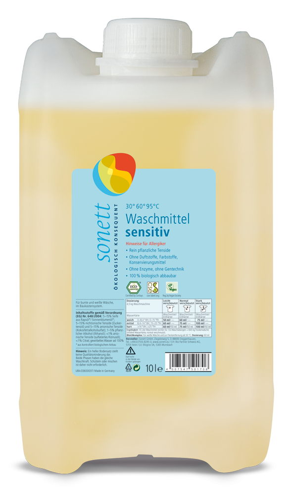 Sonett detergente sensibile 30° 95°C 10lt
