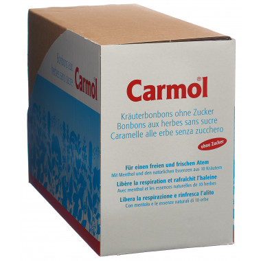 Carmol caramelle alle erbe senza zucchero 12 Btl 75g