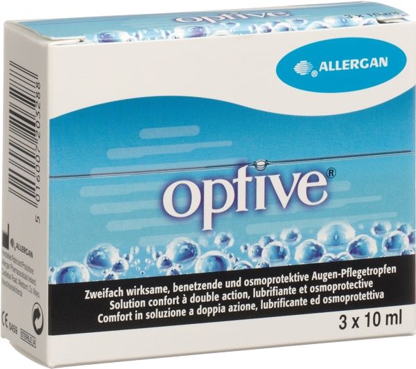 Gocce optive per la cura degli occhi 3 x 10 ml