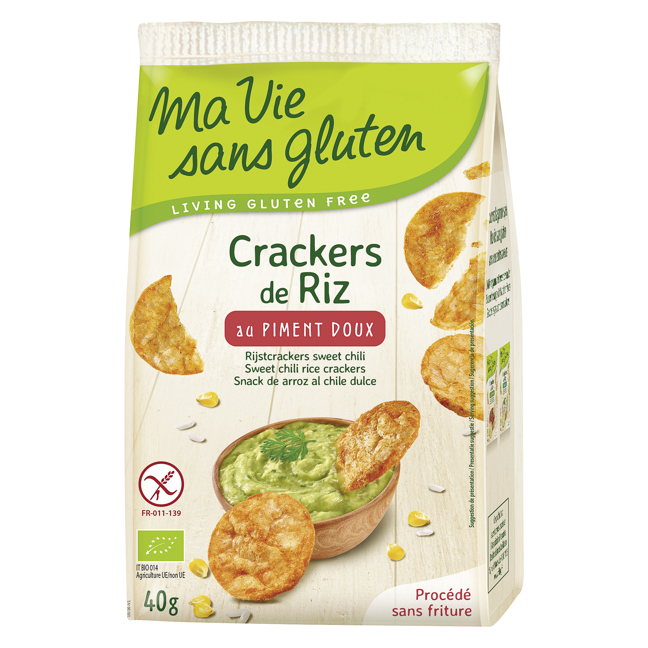MA VIE S GLUT Cracker di riso al peperoncino dolce 40g