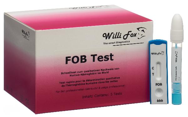 WILLI FOX FOB test (emoglobina occulta nelle feci) 5 pezzi