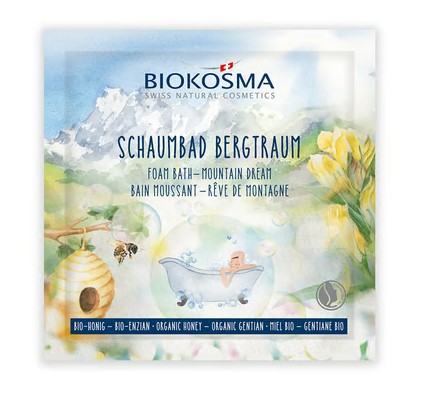 BIOKOSMA Bagno schiuma Sogno di montagna Miele Enz BIO 25ml