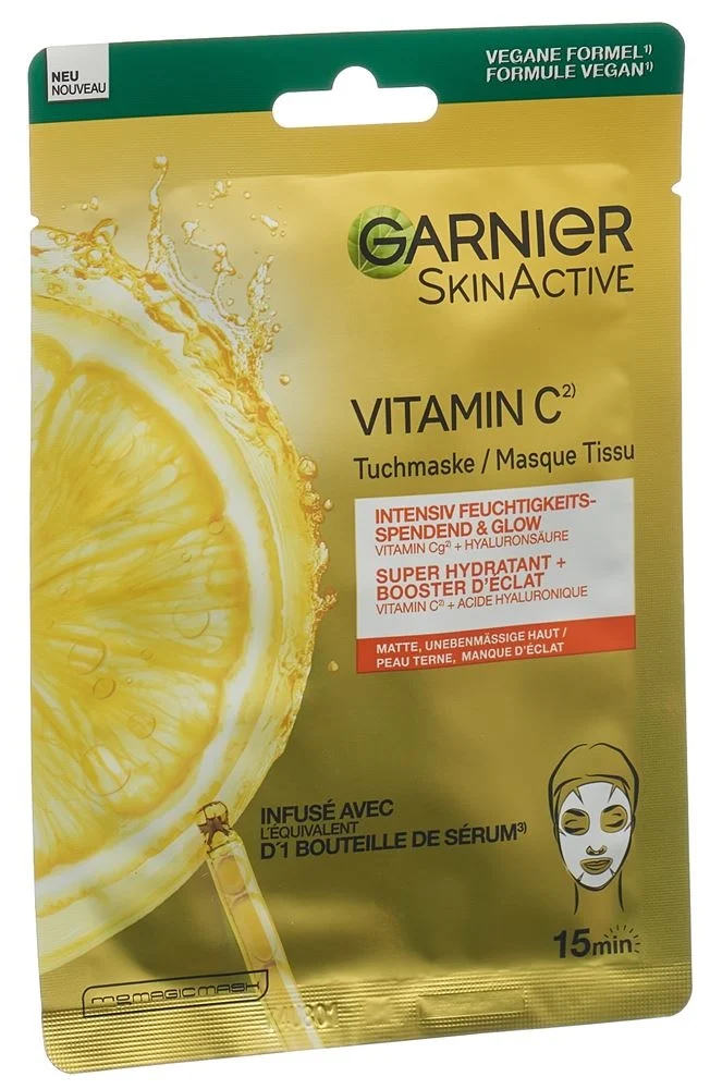 Garnier Maschera panno glow Vitamina C idratante 28g