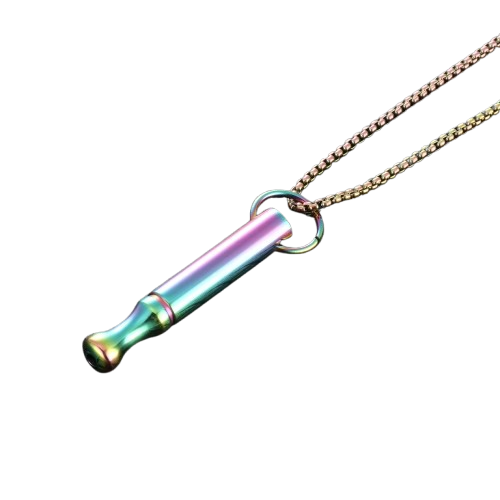 Collana respiratoria anti-ansia viola-blu – Riduzione dello stress, consapevolezza e smettere di fumare