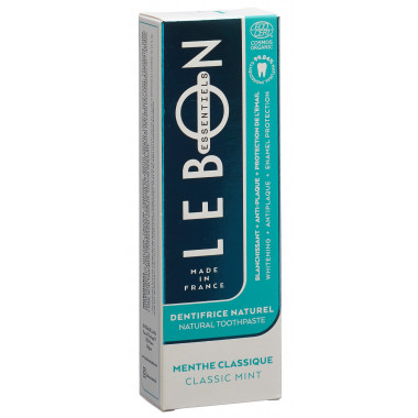 LEBON ESSENTIELS dentifricio classico alla menta bio Tb 80ml