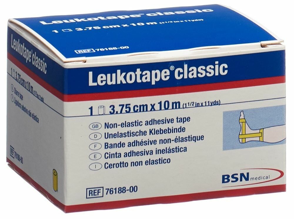 Nastro per gesso Leukotape® classic 10mx3,75cm giallo