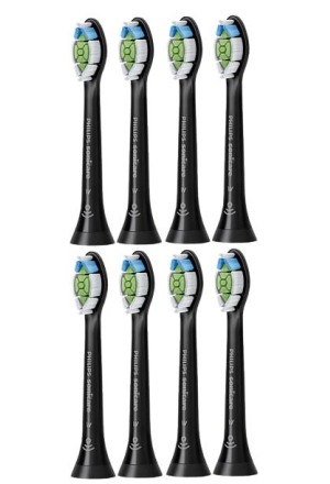 Philips Sonicare W2 Optimal White testine standard nere 8 pezzi