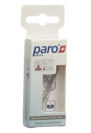 PARO Isola lunga 1,9 mm xxx-fine bianco cilindrico 10 pezzi