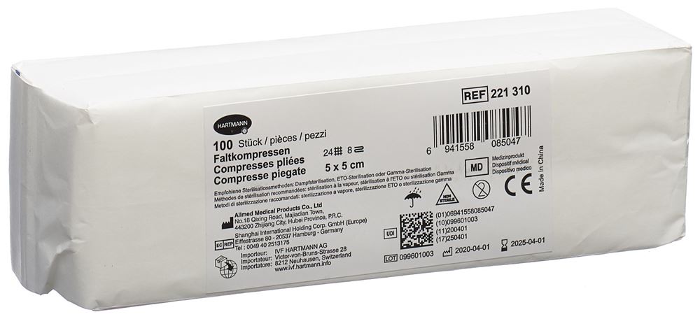 Compressa pieghevole FIV T24 5x5cm 8 pieghe 100 pezzi