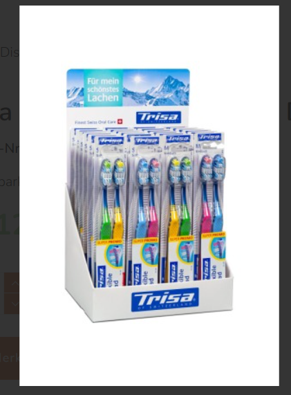 Trisa Display flessibile per la testa DUO 24 pezzi