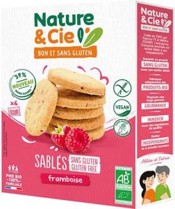 Biscotto al burro Nature & Cie al lampone senza glutine 120g