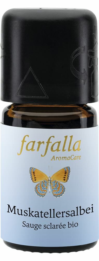 FARFALLA Olio di salvia sclarea/Olio biologico Gr Cru 5ml