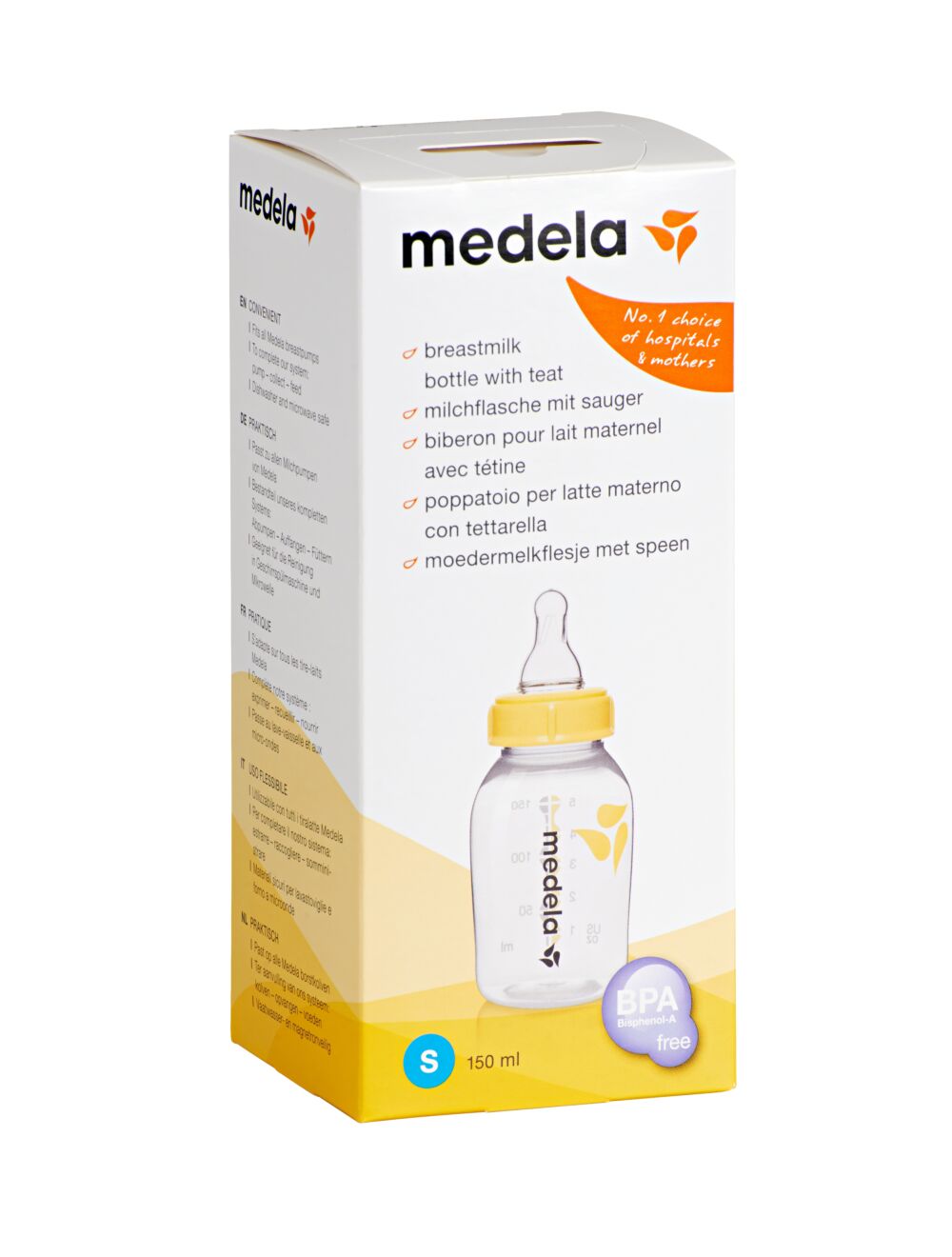 Biberon Medela 150ml con tettarella (0-3 mesi)
