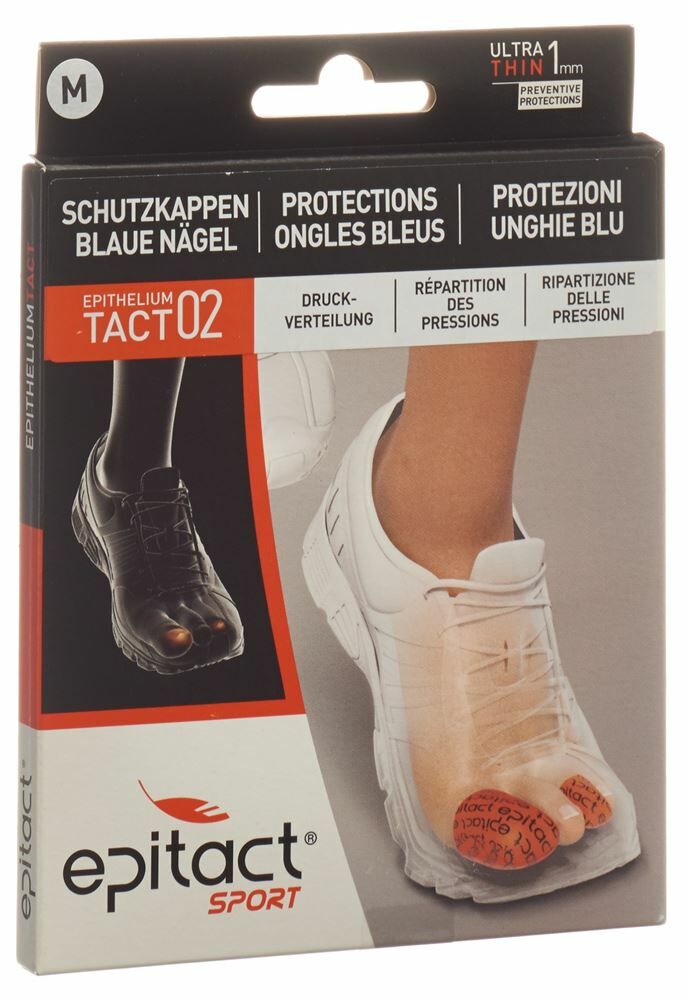 EPITACT® SPORT protezione della punta del piede cuciture blu M 25mm 2 pezzi