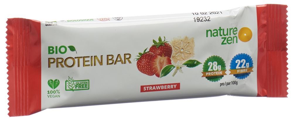 Nature Zen Barretta proteica biologica alla fragola 40 g