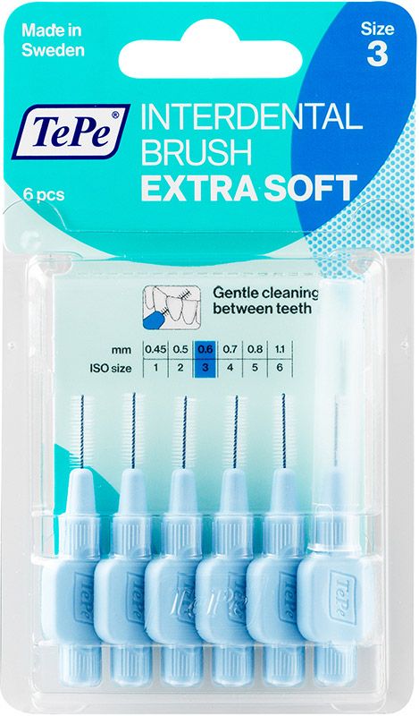 TePe Scovolino interdentale 0,60 mm x-soft blu 6 pezzi