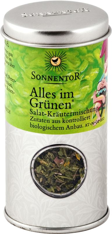 Sonnentor Alles im Grünen BIO, agitatore in lattina