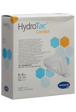 HydroTac Comfort medicazione per ferite 8x8cm sterile 10 pezzi