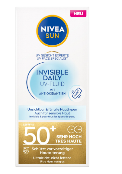 Nivea UV Face Invisible Daily Fluid SPF50+ 40ml