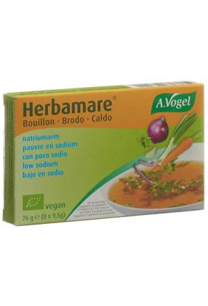 A. Vogel Herbamare brodo di dadi a basso contenuto di sale biologico 8 x 9,5g
