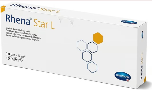 Rhena Star L Benda elastica 10cmx5m bianco 10 pezzi