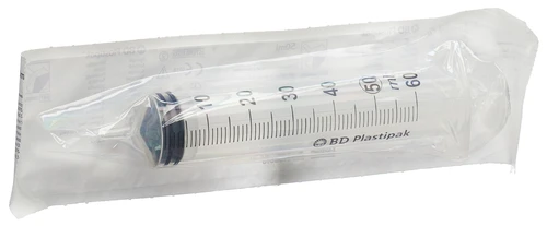 BD Plastipak siringa 50/60 ml 3 pezzi eccentrica