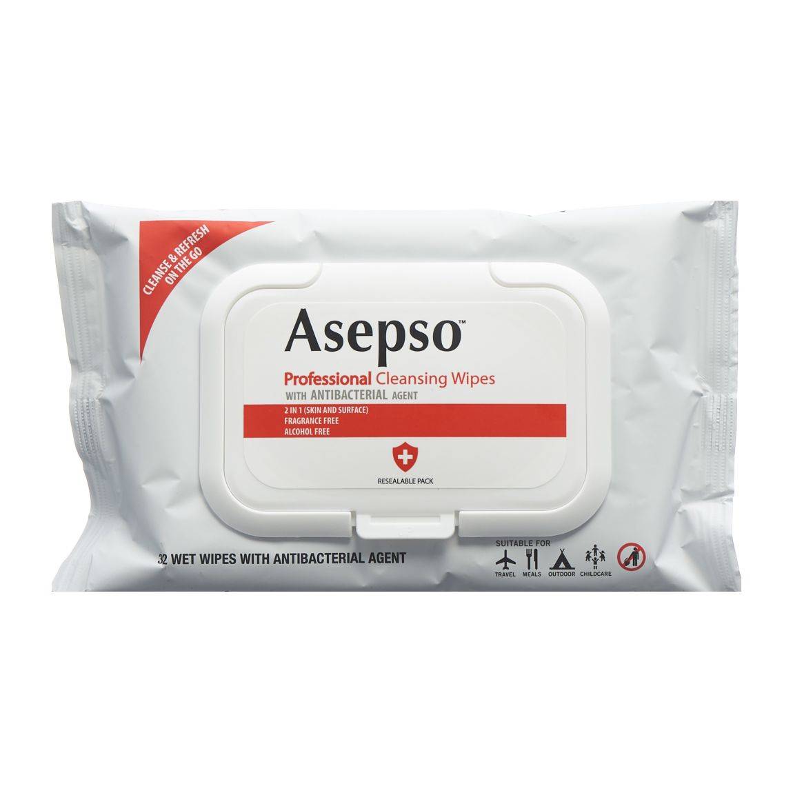 Salviette detergenti Asepso con effetto antibatterico Btl 32 pezzi