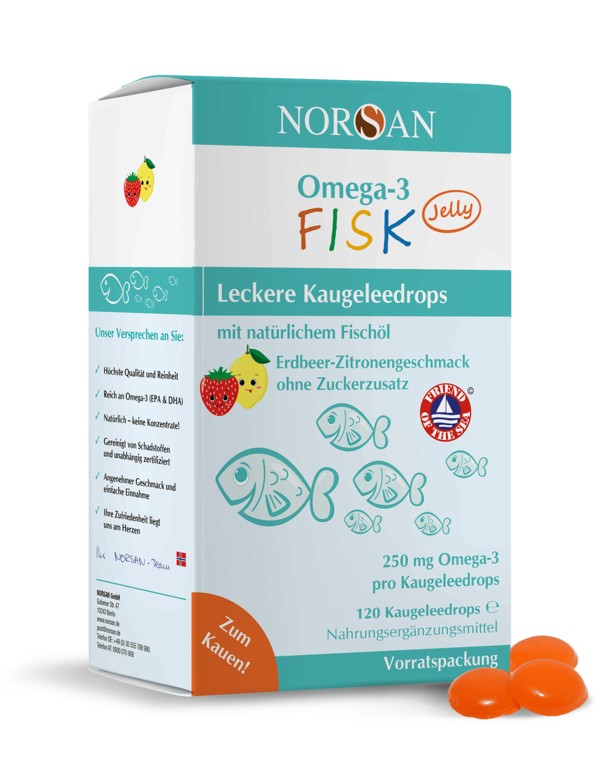 NORSAN Omega-3 FISK Gelatina 120 pezzi