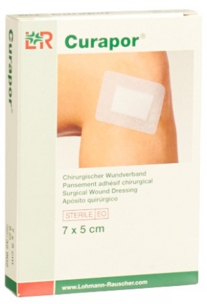 Curapor Medicazione per ferite chirurgiche 7x5cm sterile 5 pezzi