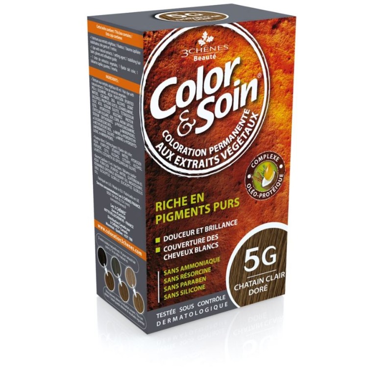 Colour & Soin Coloration 5G châtain cla doré 135ml