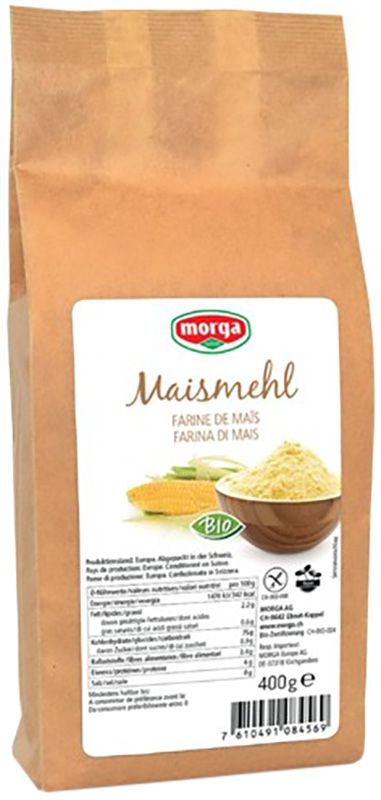 Morga farina di mais senza glutine biologica Btl 400g