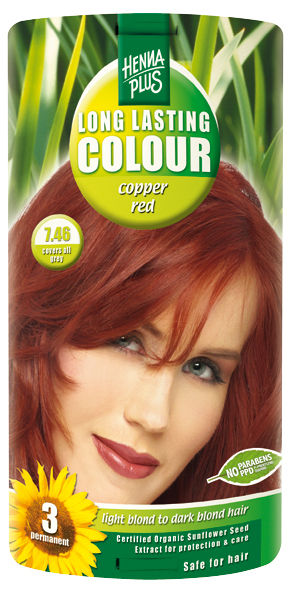 HENNA PLUS Colore a lunga durata 7,46 rosso rame