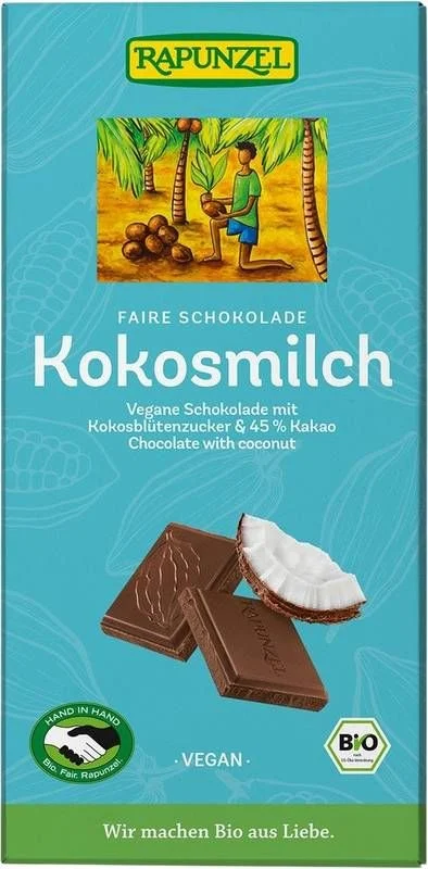Latte di cocco al cioccolato Rapunzel 80g