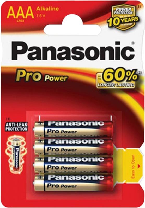 Batterie Panasonic Pro Power AAA LR03 4 pezzi