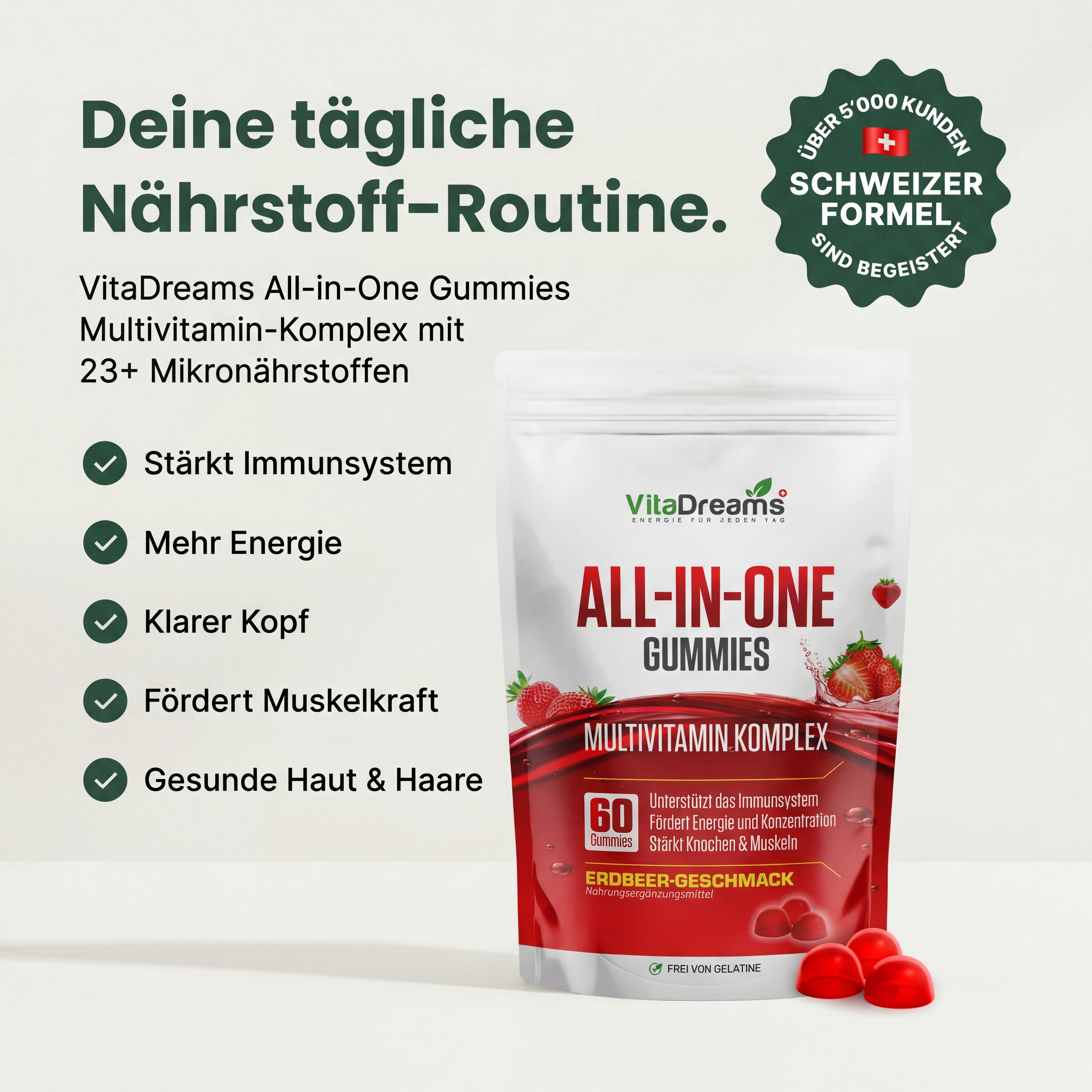VitaDreams - Gomme all-in-one 60 pezzi