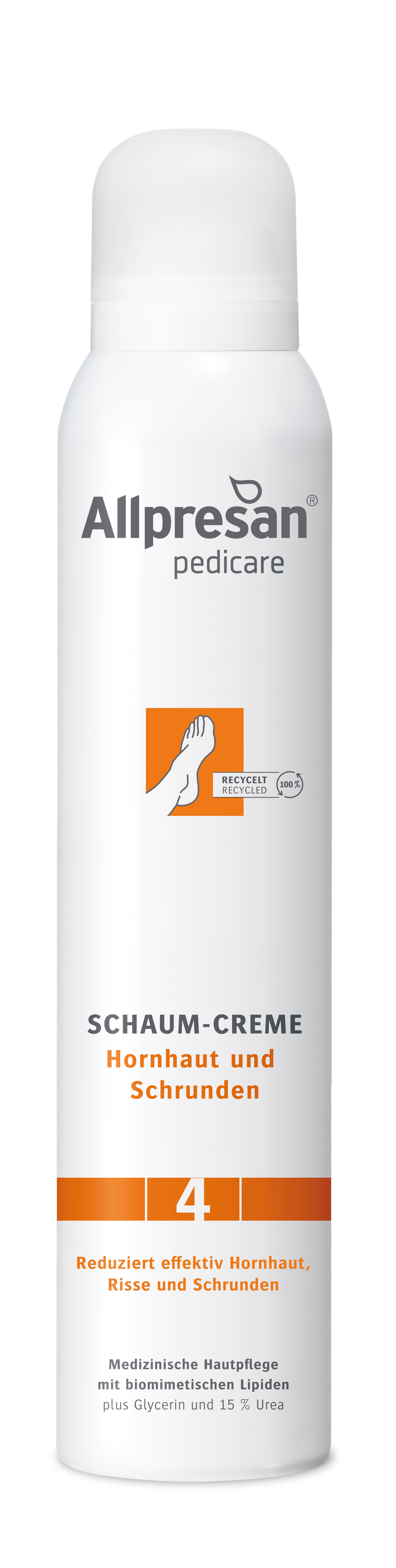 ALLPRESAN pedicare 4 Schiuma per piedi pelle screpolata 200ml