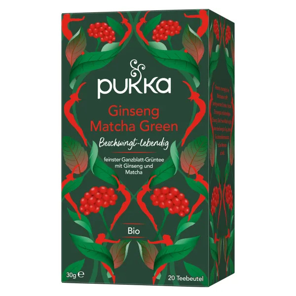 Pukka Tisana biologica Ginseng Matcha Verde 20 bustine